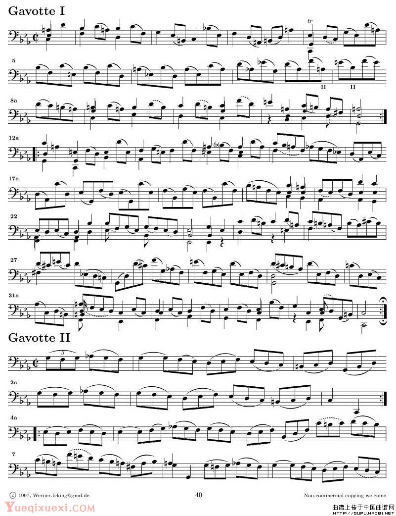 巴赫无伴奏大提琴练习曲之五P6