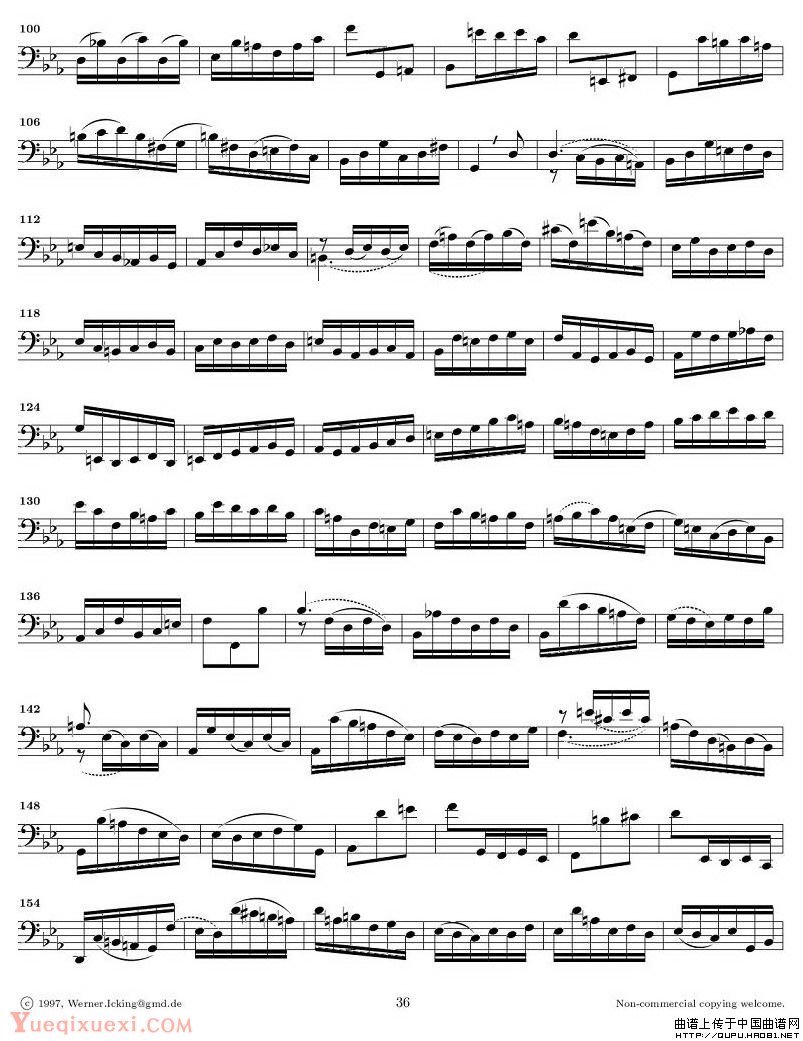 巴赫无伴奏大提琴练习曲之五P3