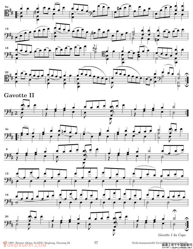 巴赫无伴奏大提琴练习曲之六P8