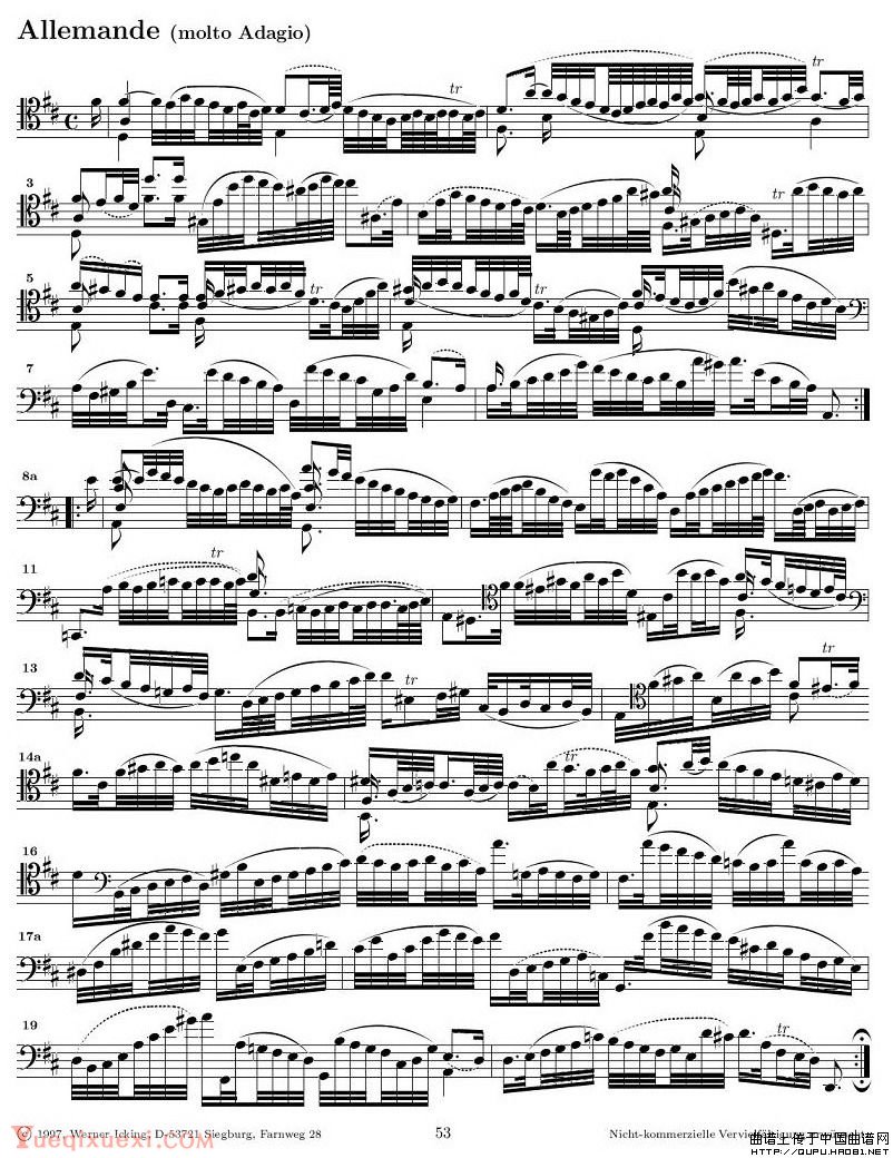 巴赫无伴奏大提琴练习曲之六P4