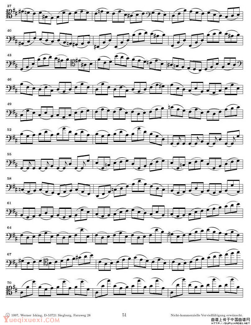 巴赫无伴奏大提琴练习曲之六P2