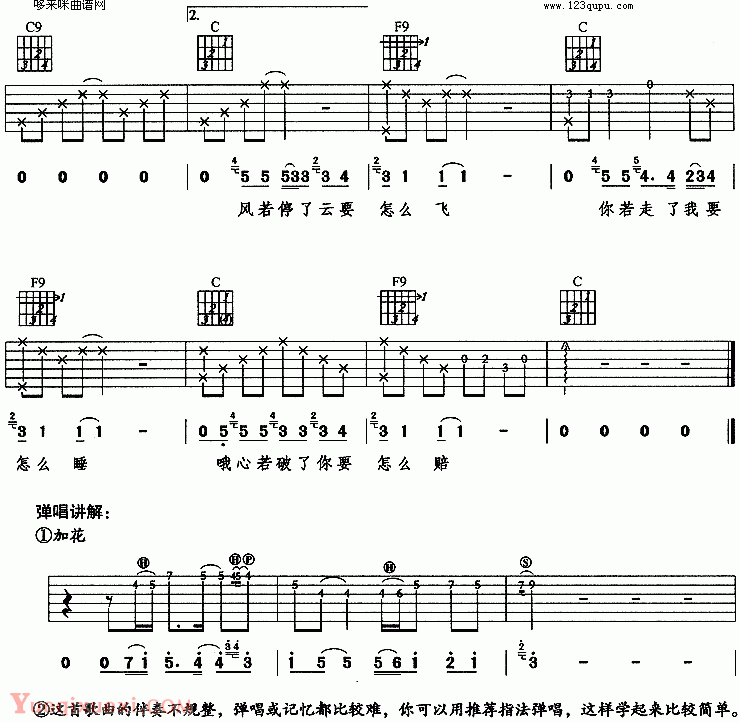 天黑(阿杜)吉他谱