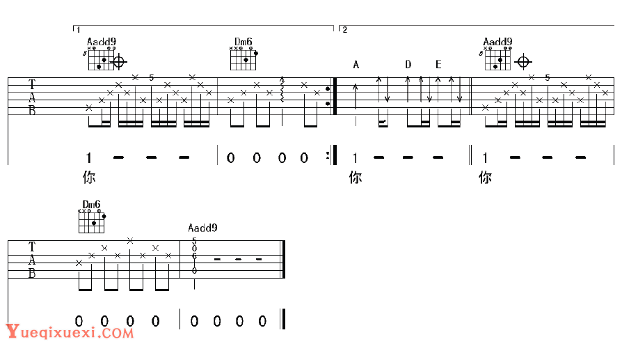 不想失去你吉他谱3