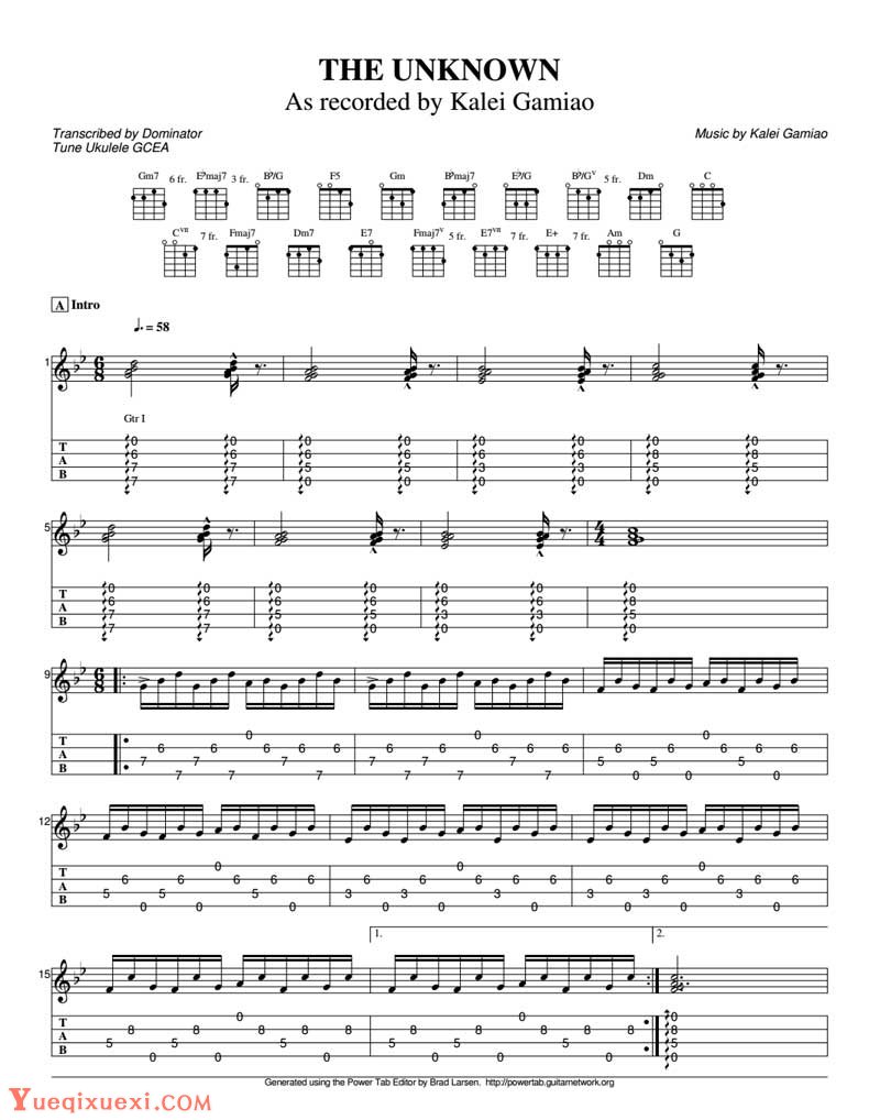 BAKA MITAI (YAKUZA) Ukulele Tabs by Misc Video Games on UkuTabs