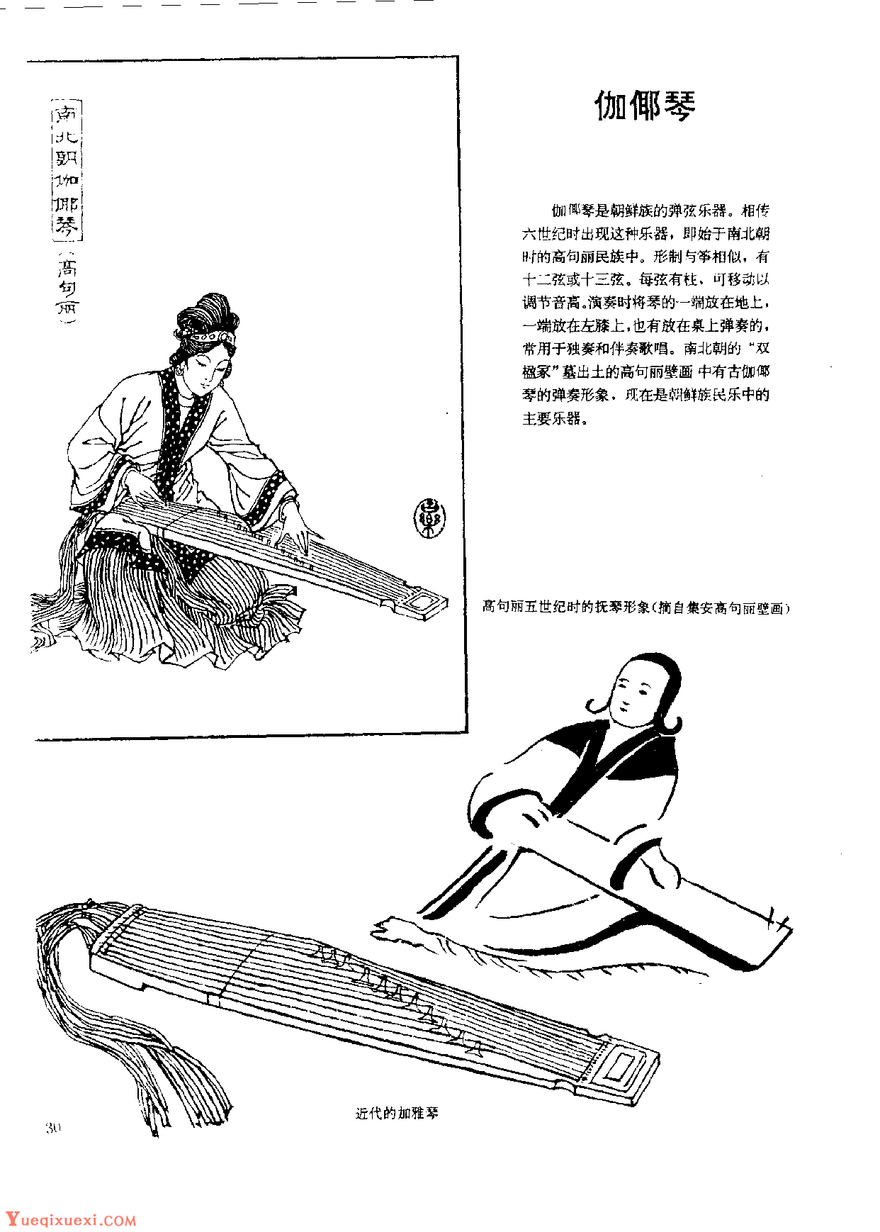 中国古代乐器《伽倻琴》
