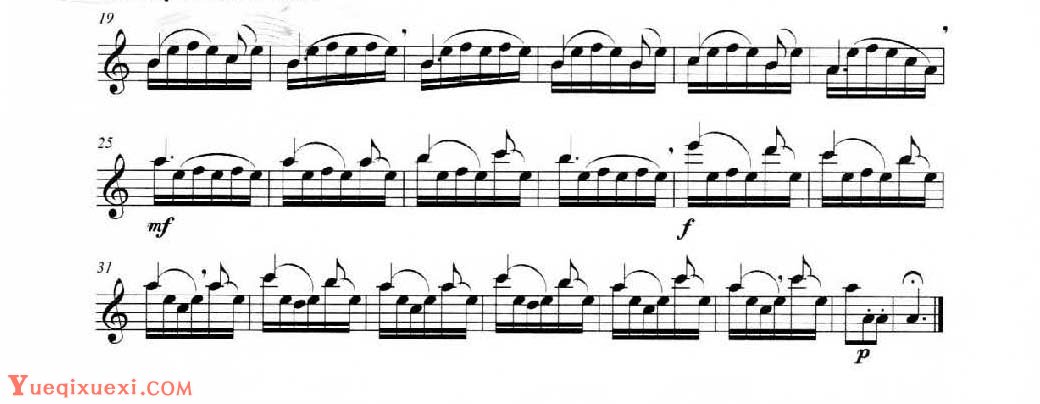 长笛独奏练习曲28《伯姆 曲》