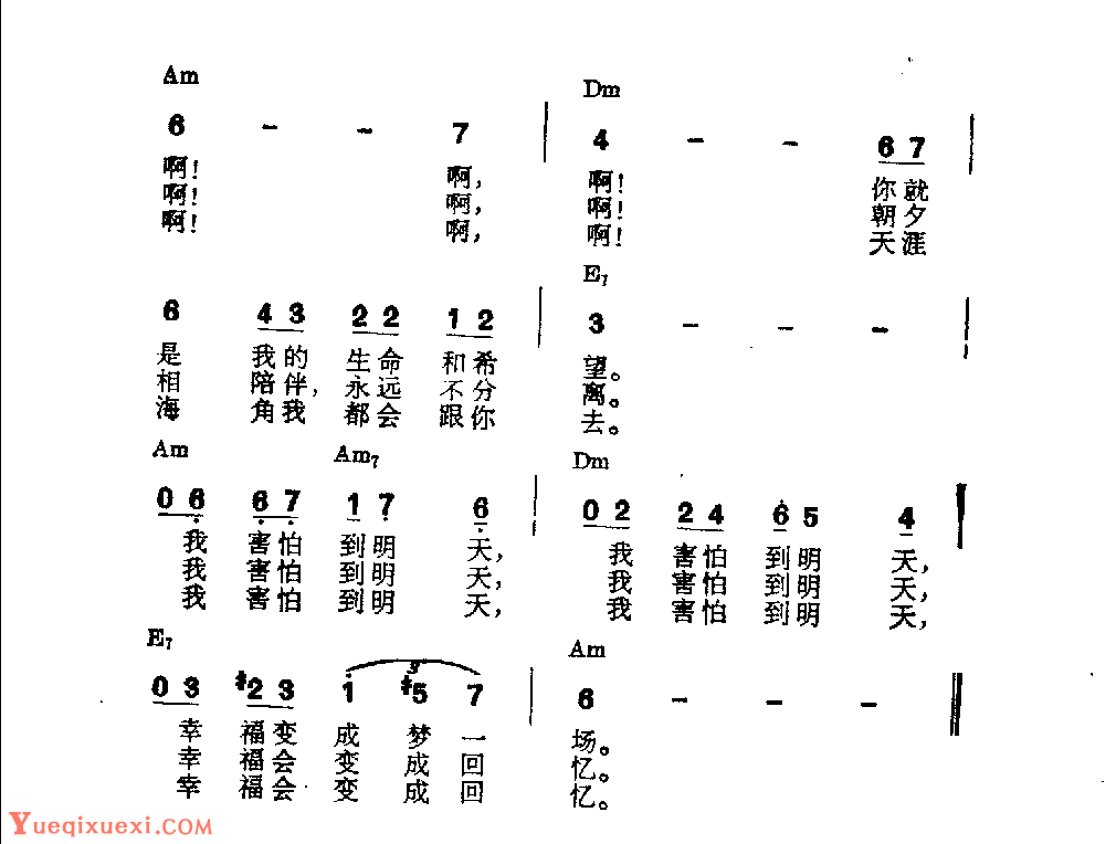 吉他伴奏日本流行歌曲《爱的倾诉》北山由希夫词　小町昭曲