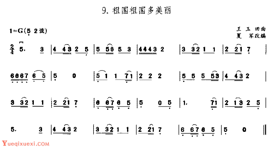 　　《祖国祖国多美丽》是一首歌唱祖国的歌曲，曲调欢快，歌词简单，通过学歌曲，增进孩子热爱祖国的思想感情。