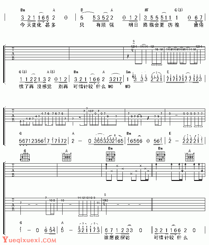 双吉他弹唱《谁伴我闯荡》午夜编配