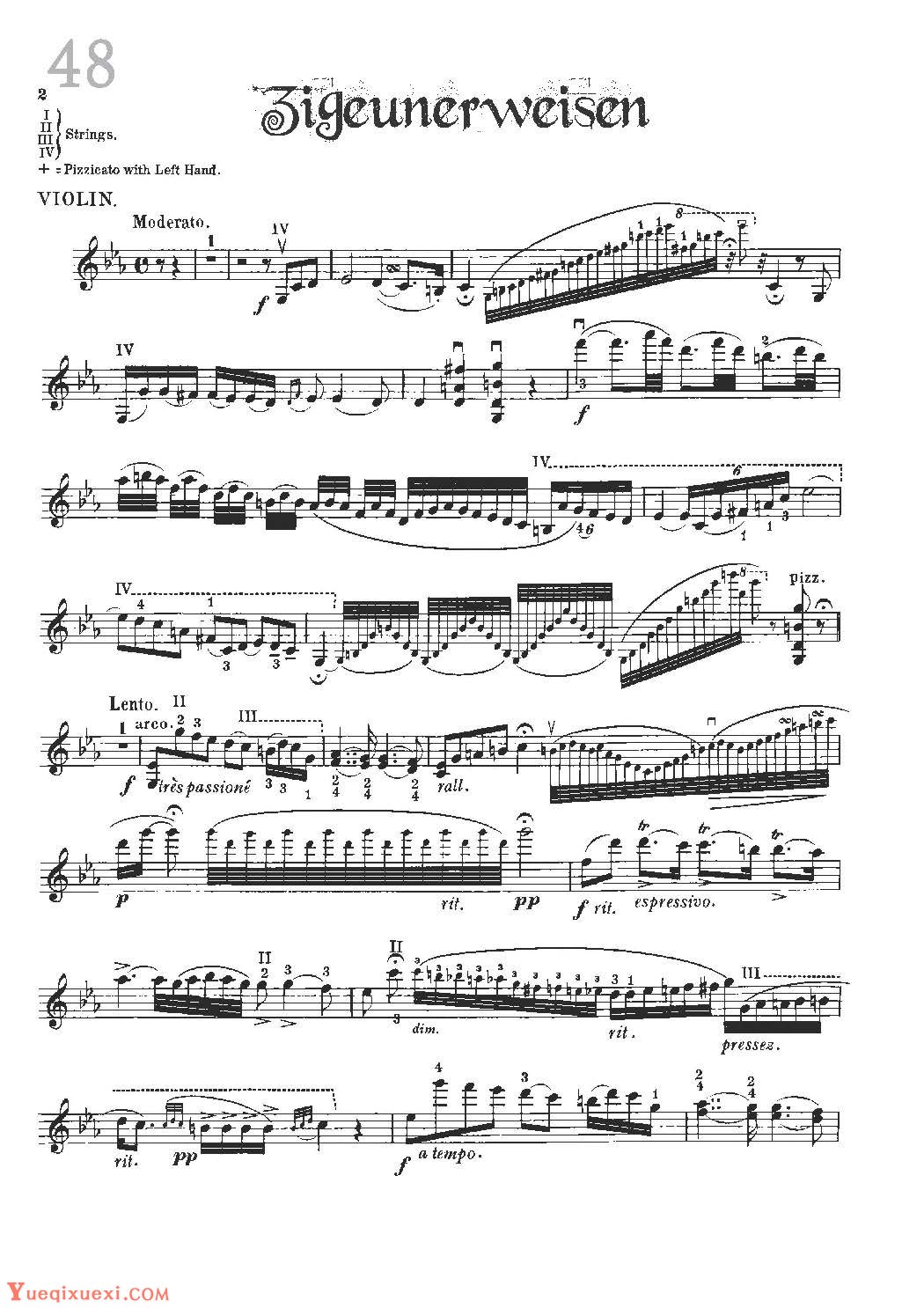 小提琴独奏乐曲谱《Zigeunerweisen/Classic Romance》戴维嘉雷特