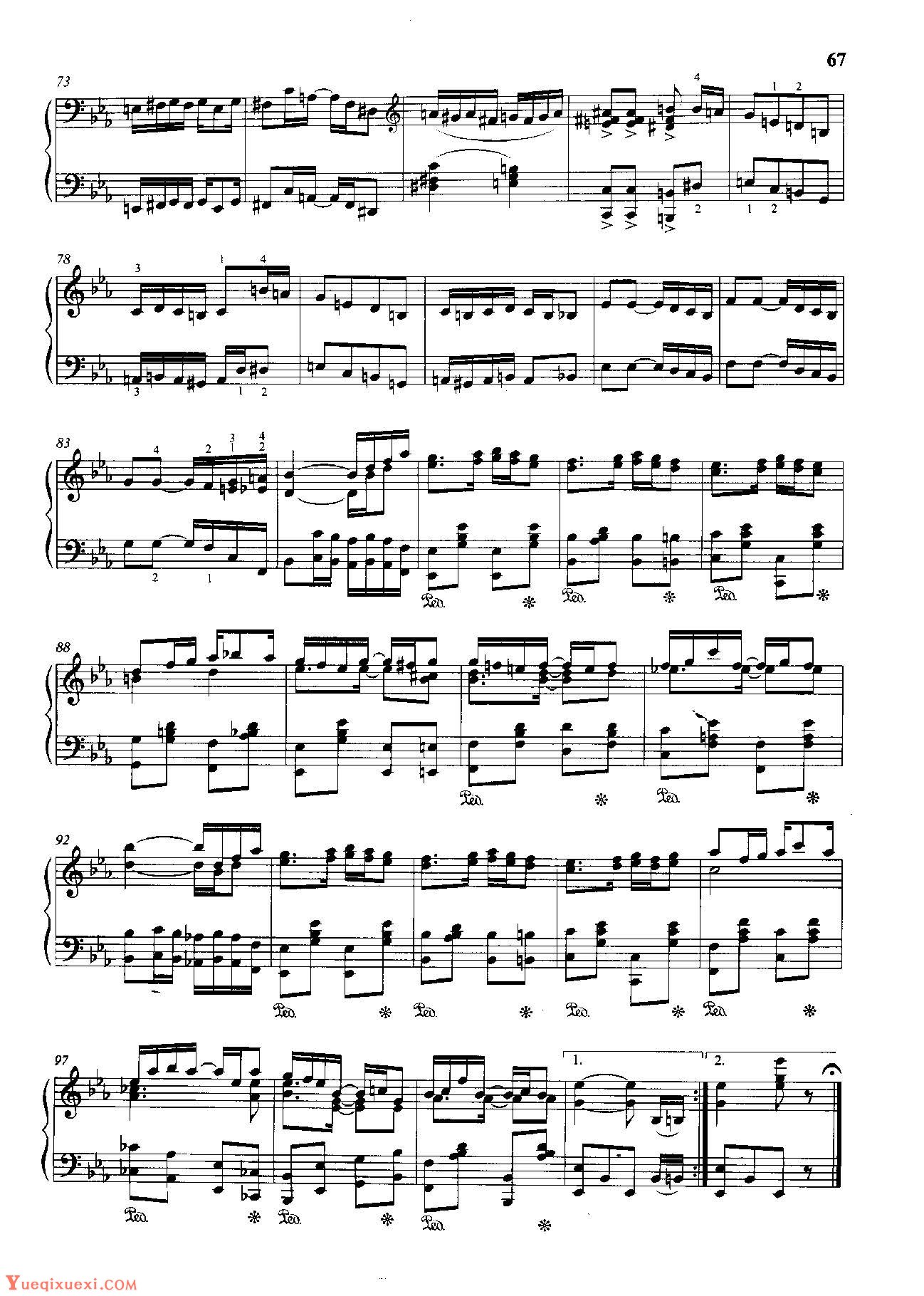 雷格泰姆钢琴乐谱《尤金妮亚》雷格泰姆之王斯科特·乔普林