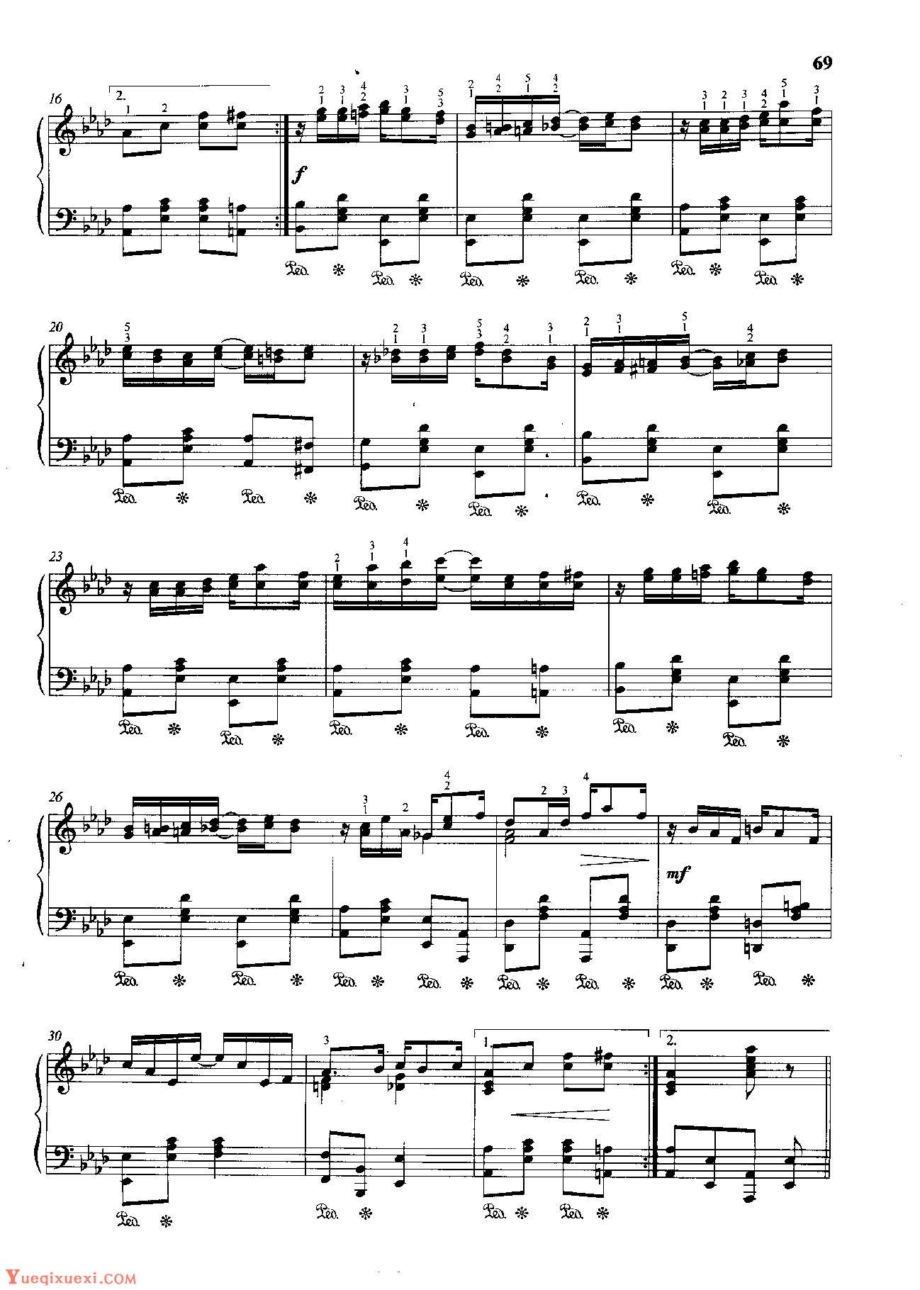 雷格泰姆钢琴乐谱《雷奥娜》雷格泰姆之王斯科特·乔普林