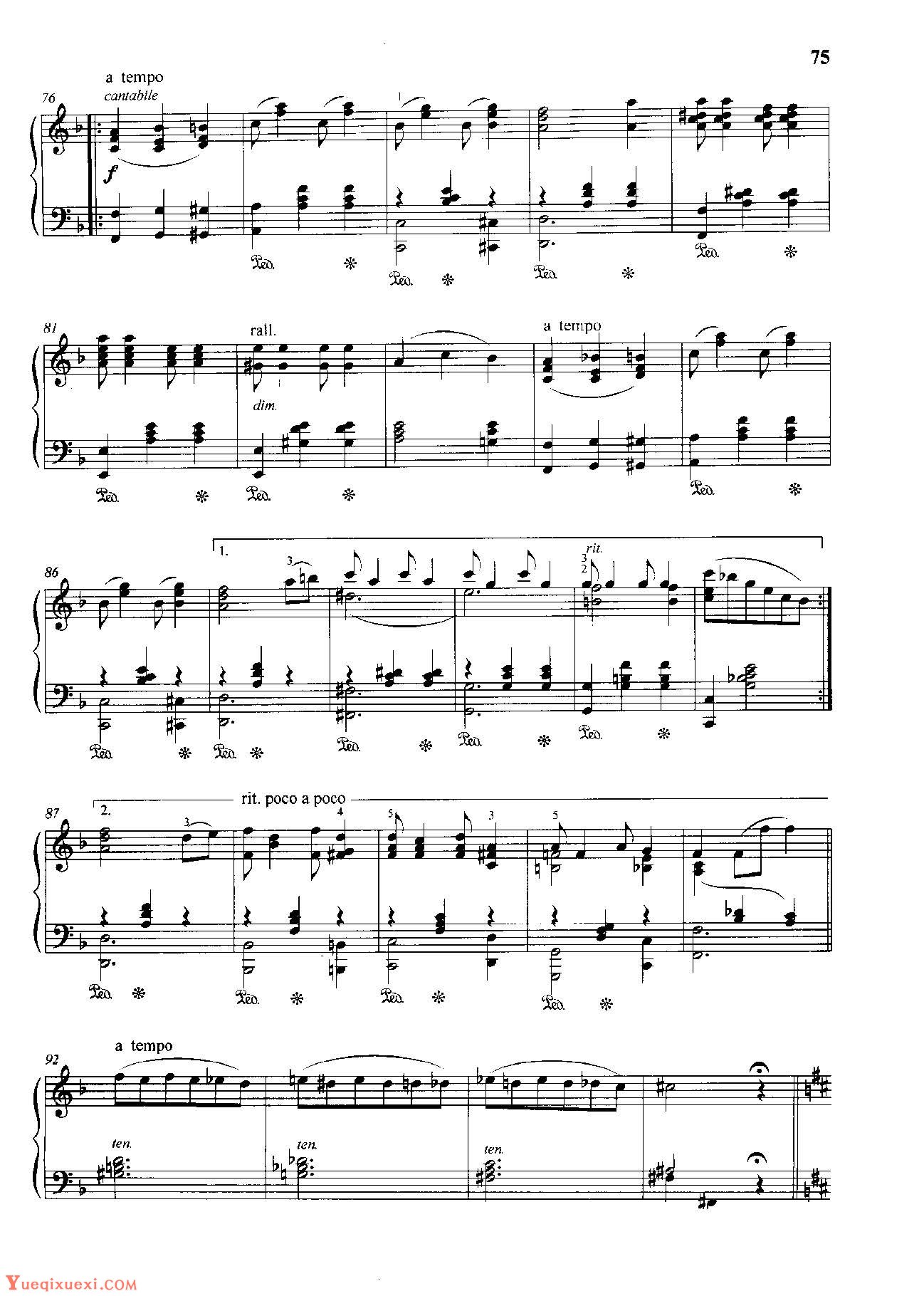 雷格泰姆钢琴乐谱《贝西娜》雷格泰姆之王斯科特·乔普林