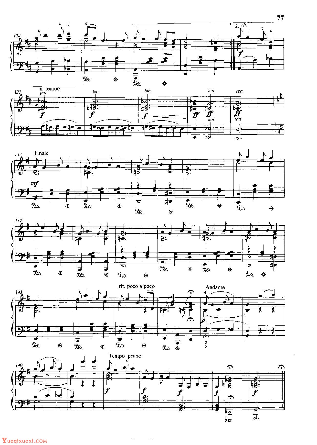 雷格泰姆钢琴乐谱《贝西娜》雷格泰姆之王斯科特·乔普林