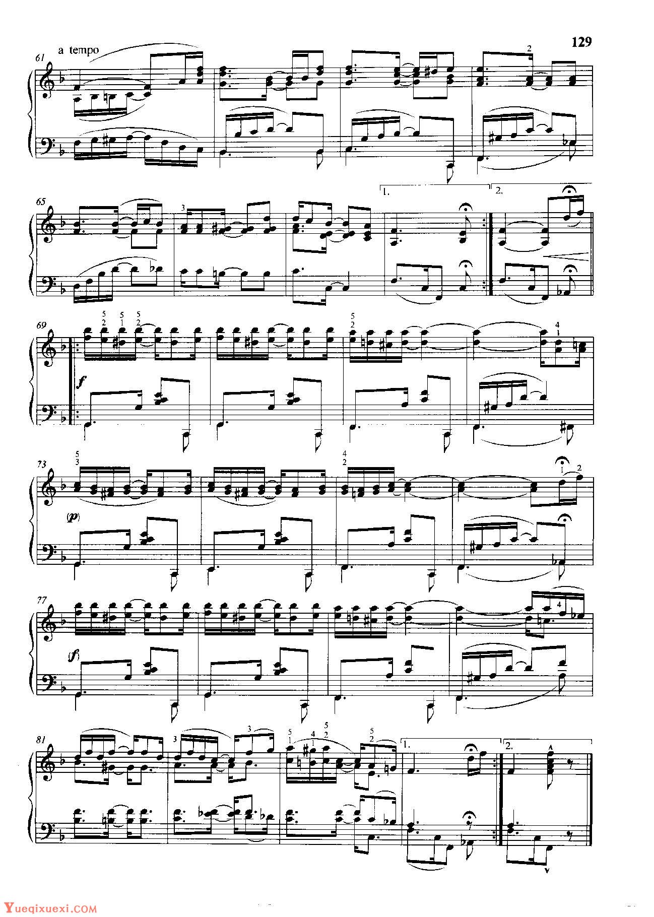 雷格泰姆钢琴乐谱《慰藉》雷格泰姆之王斯科特·乔普林