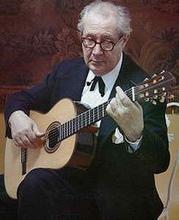 西班牙著名吉他大师安德列斯 塞戈维亚（Andres Segovia）