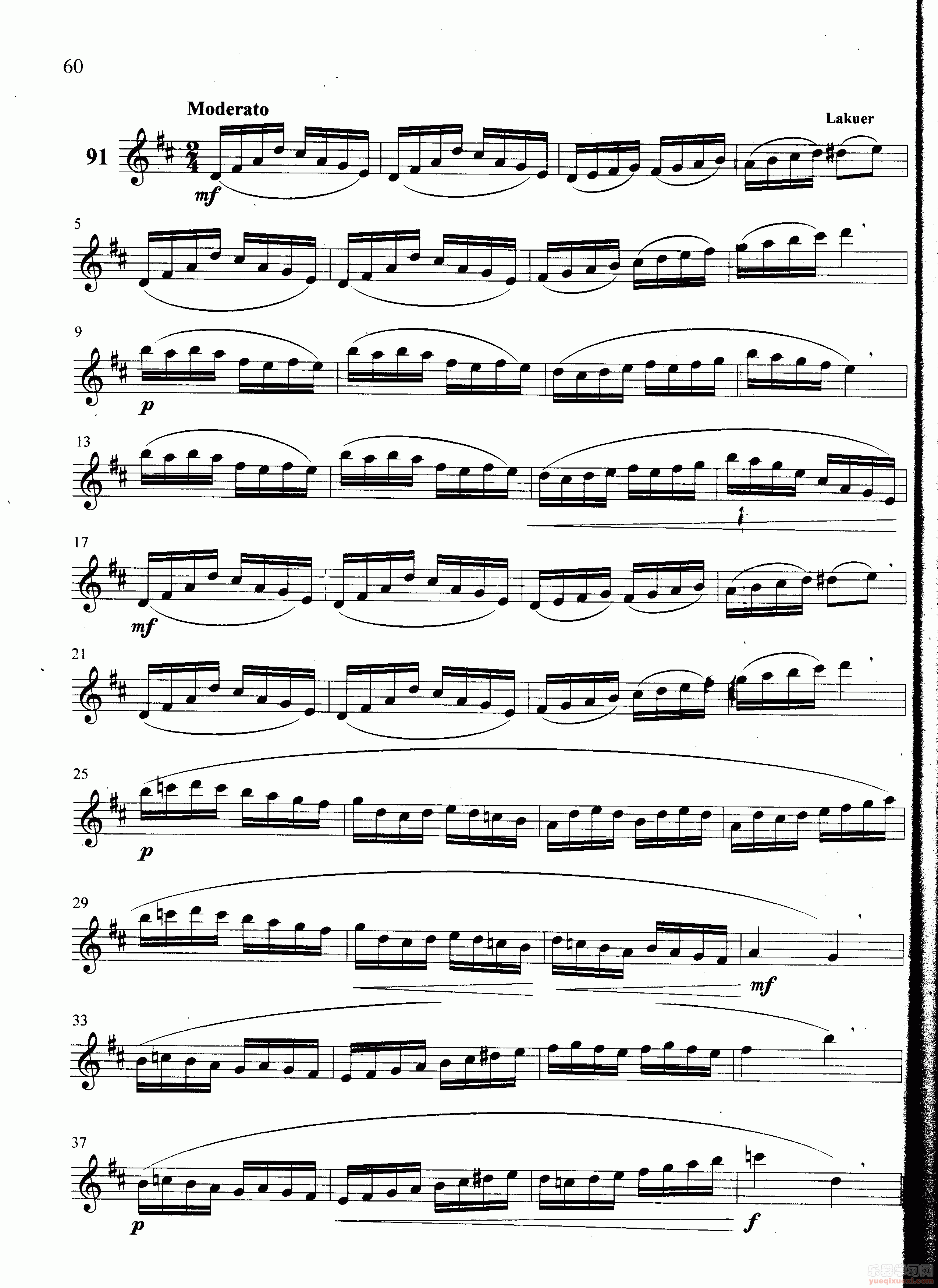 萨克斯管练习曲第100—060页