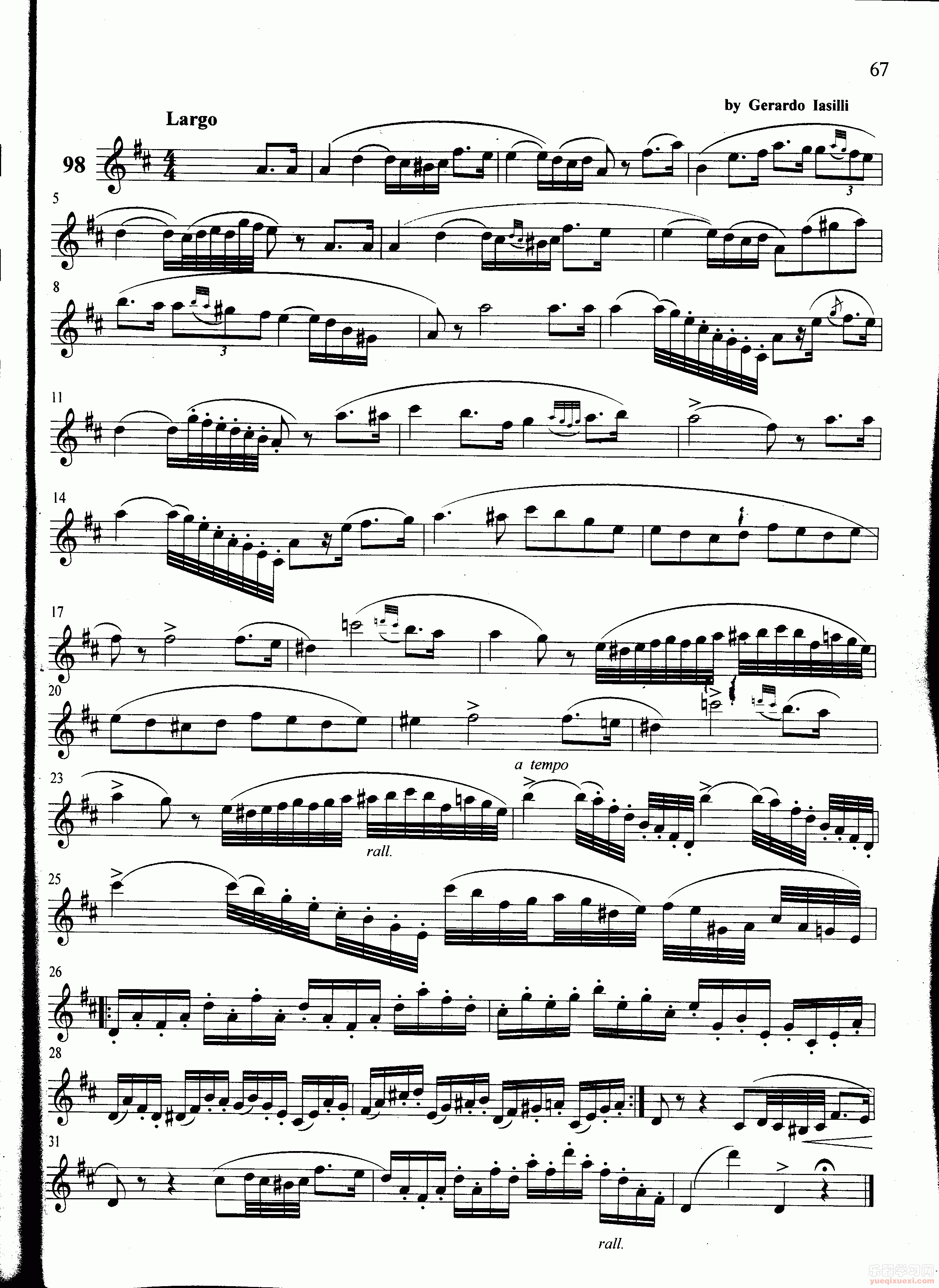 萨克斯管练习曲第100—067页