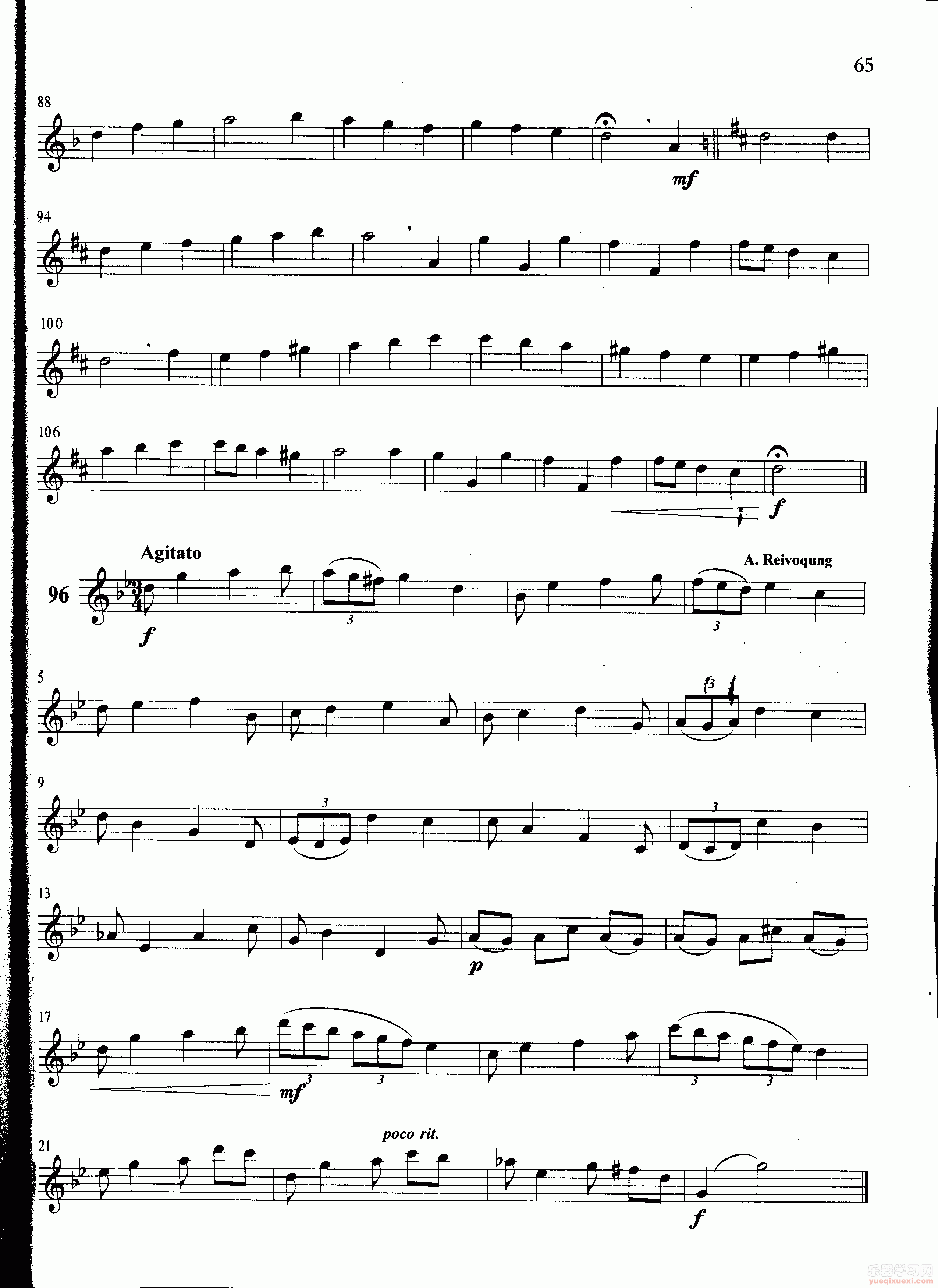 萨克斯管练习曲第100—065页