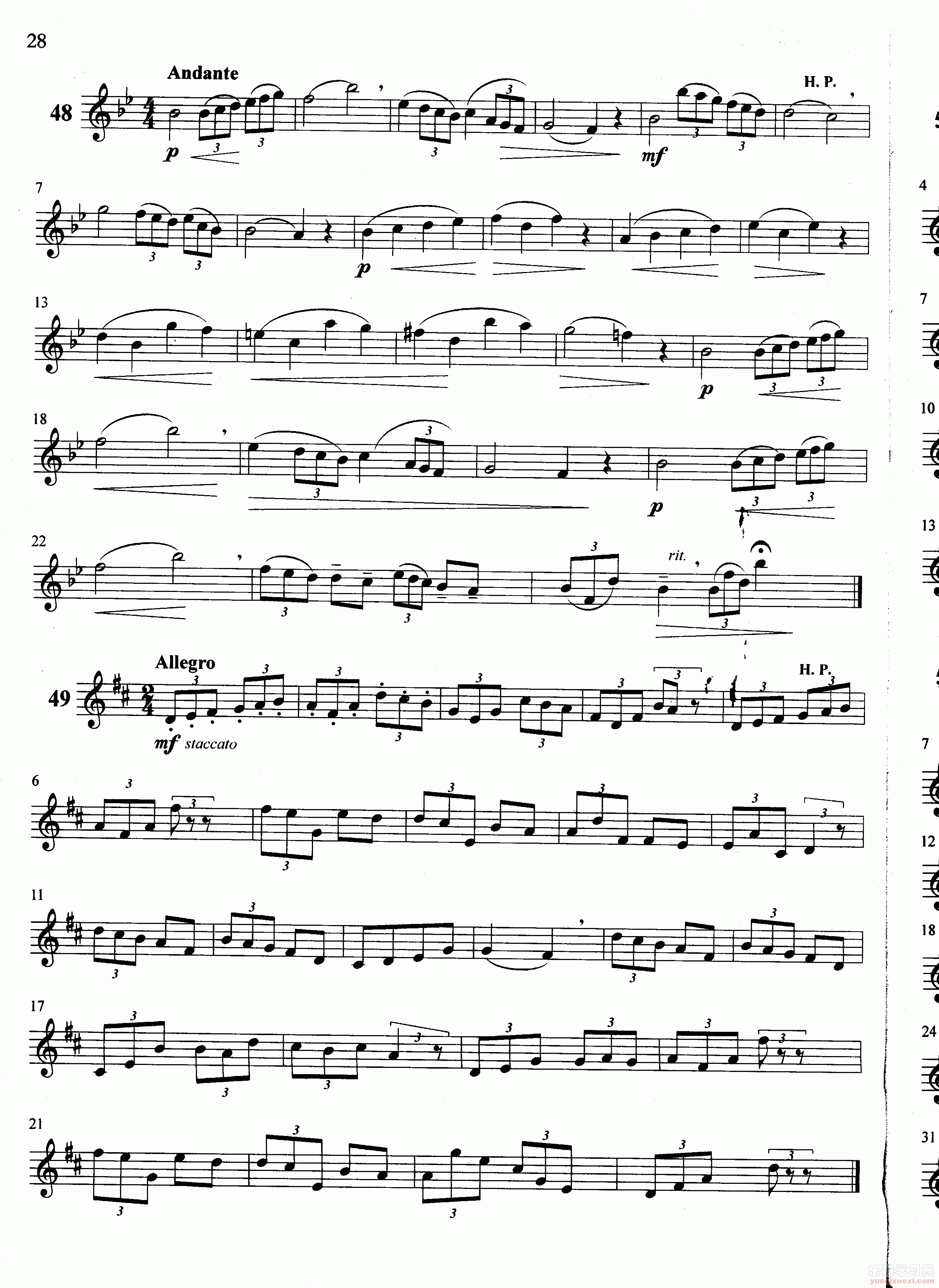 萨克斯管练习曲第100—028页