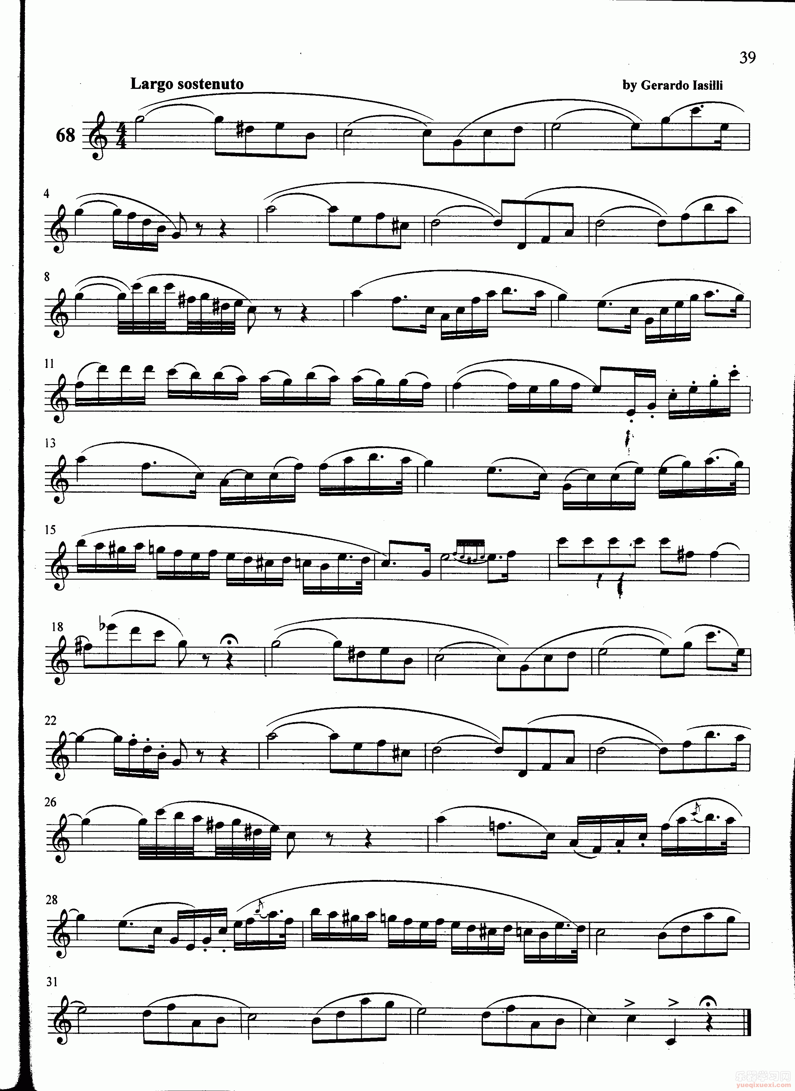 萨克斯管练习曲第100—039页