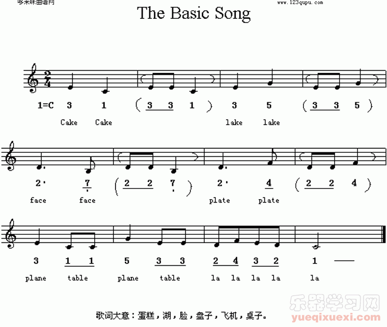 The basic song