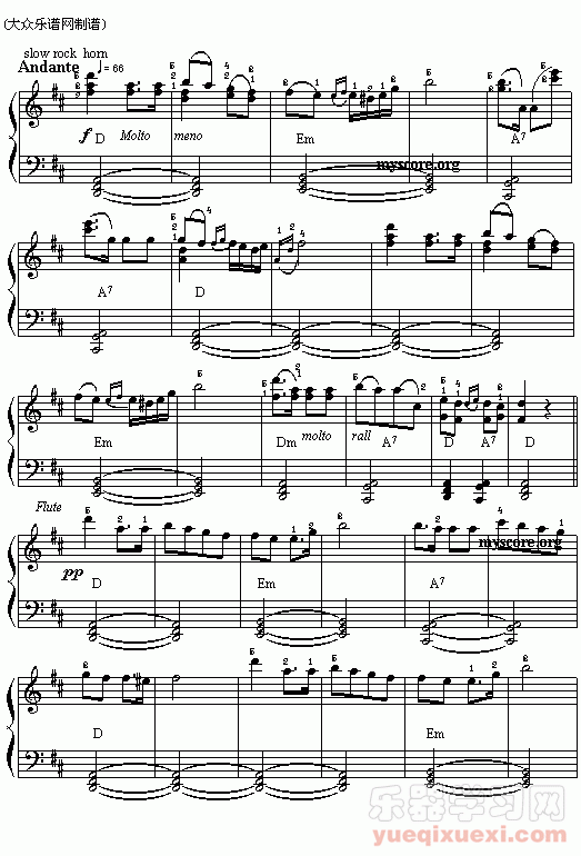 (042)查尔达士舞曲(五线谱)