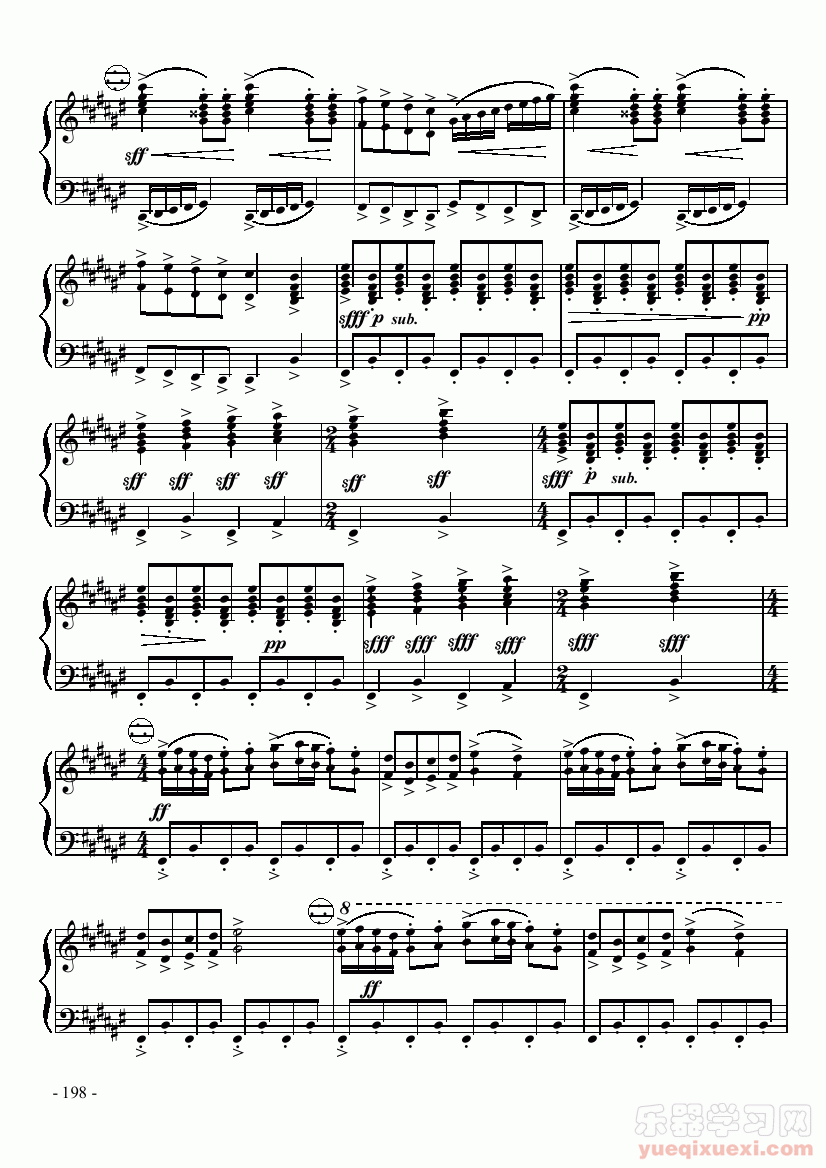 八级乐曲《奏鸣曲NO.2第三乐章》 键盘类 手风琴