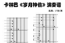 卡林巴《岁月神偷》演奏谱