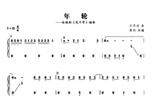古筝演奏谱年轮