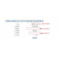 中国音协音乐考级河南考区2014年暑假成绩查询通知