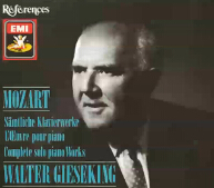 莫扎特钢琴独奏作品全集之《Walter Gieseking演奏 CD 1/8》
