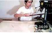 董雪华笛子制作视频教程《笛子、竹笛、洞箫、南箫的制作-洞箫开指孔》