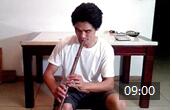 董雪华笛子制作视频教程《笛子、竹笛、洞箫、南箫的制作-洞箫调音之（五）》