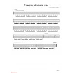 Sweep Excercises - Sweeping chromatic scale