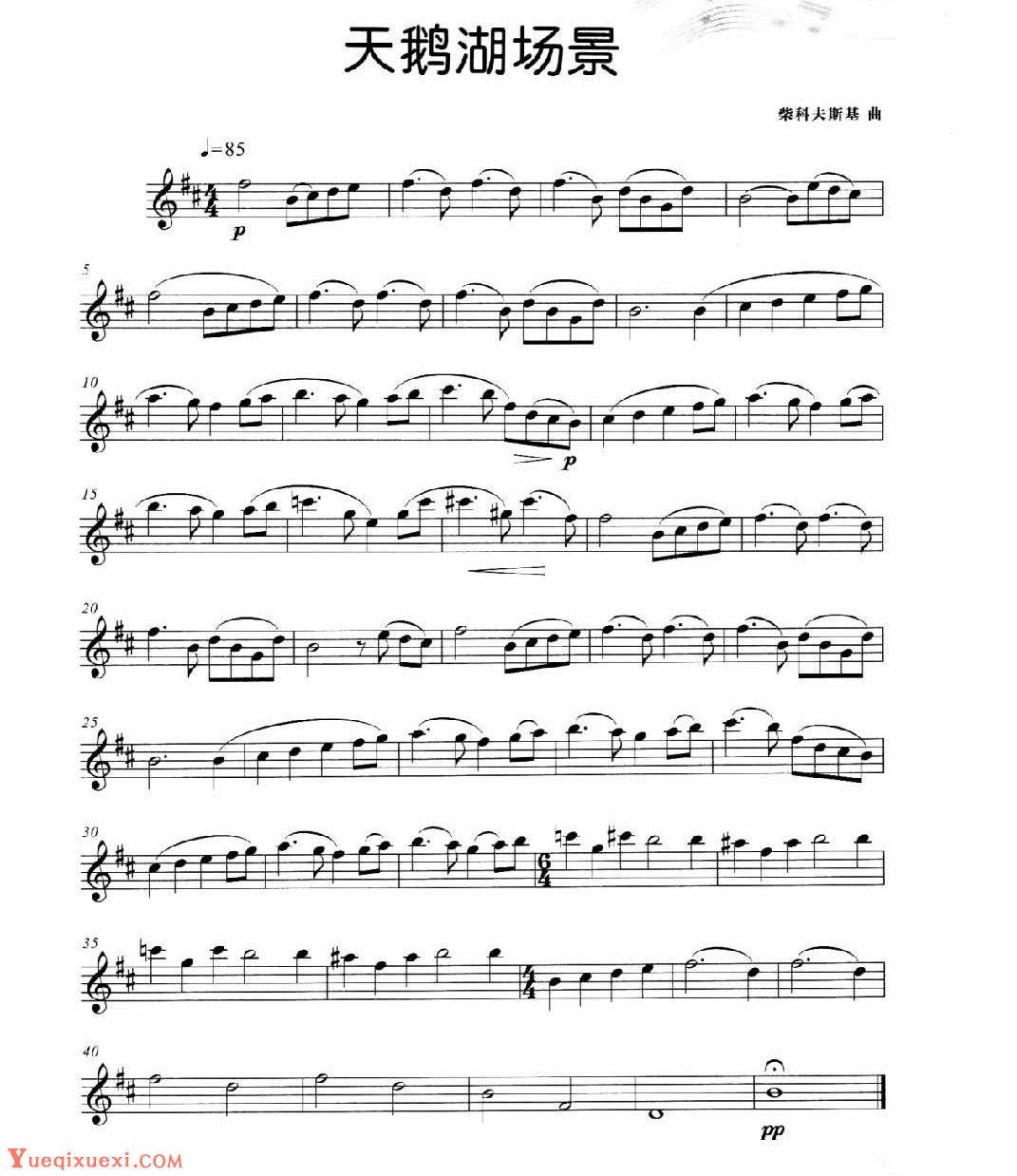 中国笛子名曲《欢乐歌 江南丝竹》-笛子曲谱 - 乐器学习网