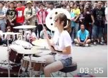 街头艺人架子鼓演奏《Bigbang神曲》视频欣赏