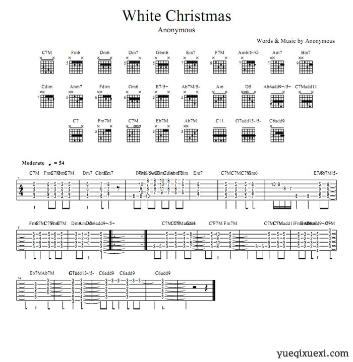 White Christmas 吉他谱